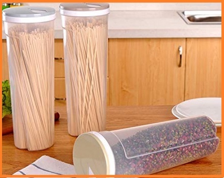 Contenitore per spaghetti in vetro