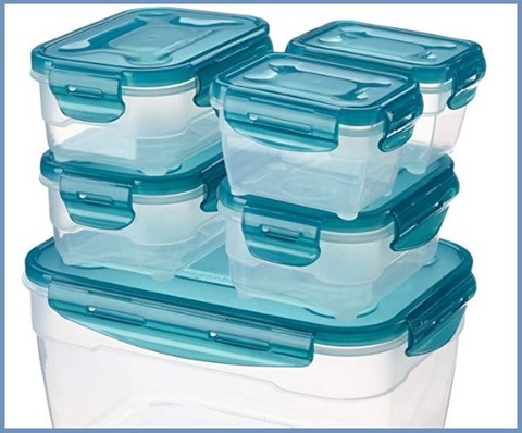 Farina davena e Cereali BESTONZON Contenitore in plastica Trasparente per Alimenti secchi da 2 Pezzi con beccuccio e misurino per Fagioli con Chicchi di Riso 