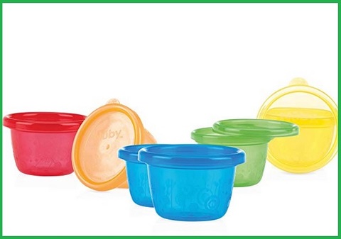 OldPAPA Set di contenitori per alimenti A prova di tenuta stagna Easy Snap Lock e set di contenitori in plastica BPA Free per uso cucina 4 pezzi，Contenitori in plastica con coperchi 