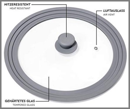 Coperchio in vetro 24 cm