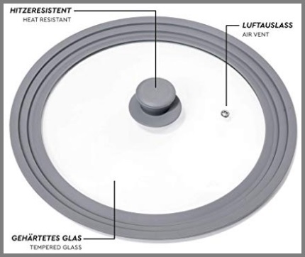 Coperchio in vetro 24 cm