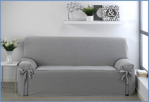 Copridivano con lacci grigio | Grandi Sconti | Dove Comprare Copridivani Online