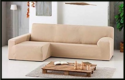 Copridivano beige con penisola | Grandi Sconti | Dove Comprare Copridivani Online