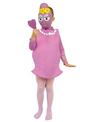 Costume Intero Di Barbapapà Con Maschera
