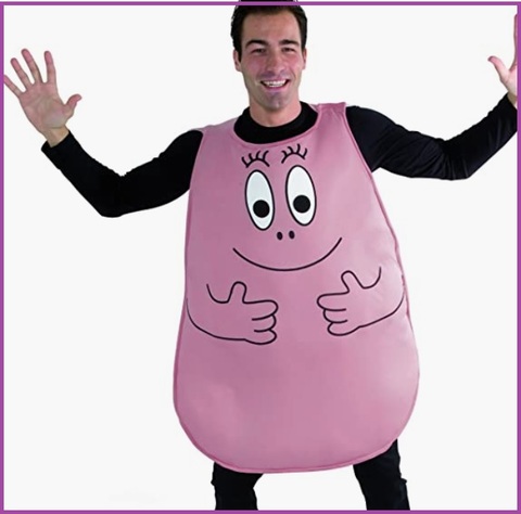 Costume intero barbapapà rosa