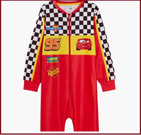 Costume intero cars mcqueen per bimbi