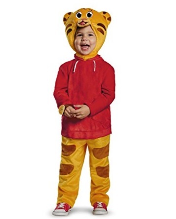 Costume intero di daniel tiger per bimbi