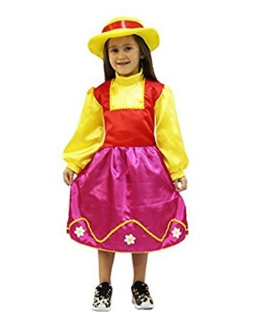 Costume di carnevale del famoso cartone heidi