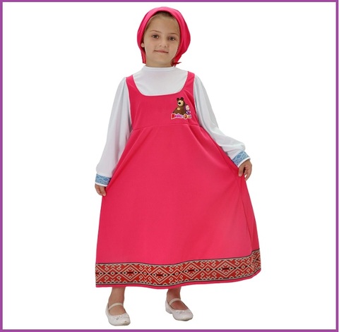 Masha e orso costume di carnevale di masha per bimbe