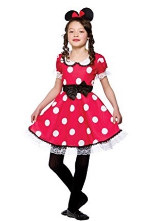 Costume di carnevale a pois di minnie | Grandi Sconti | Costumi di carnevale per bimbi