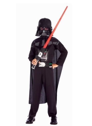 Costume di carnevale di darth vader 8-10 anni