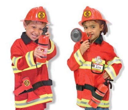 Costume da pompiere di melissa and doug | Grandi Sconti | Costumi di carnevale per bimbi