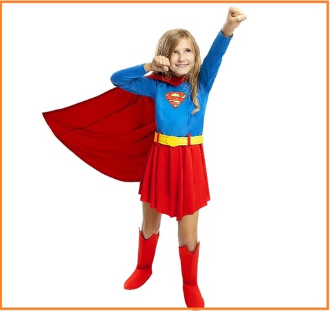 Costume carnevale supergirl per ragazze | Grandi Sconti | Costumi di carnevale per bimbi