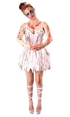 Costume da donna pieno di sangue per halloween