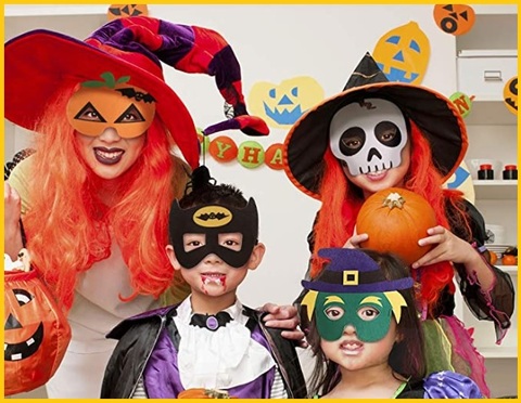 Maschera zucca halloween bambini