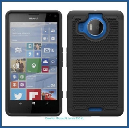 Cover in gomma per nokia 950 xl