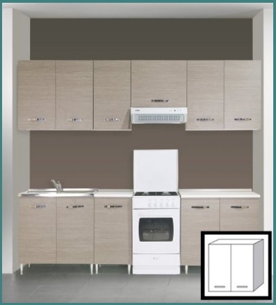 Cucina completa kit pensile componibile in legno | Grandi Sconti | Cucine componibili piccole