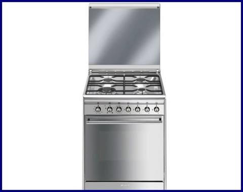 Cucina a gas con forno elettrico smeg