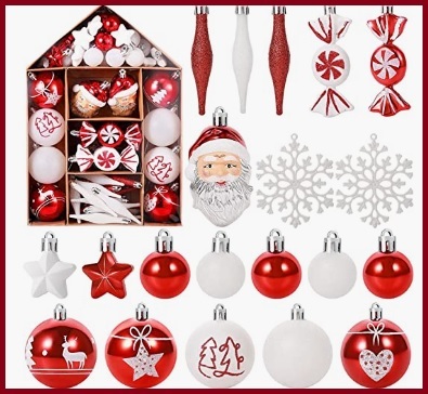Decorazioni Natale Bianche E Rosse