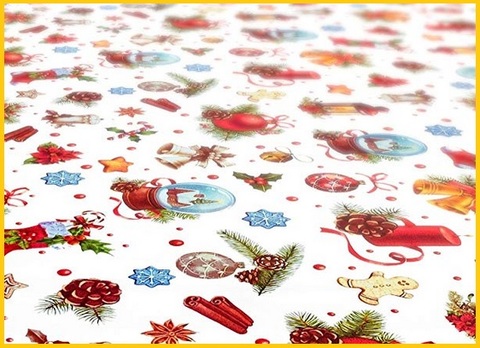 Tovaglia natale rotonda
