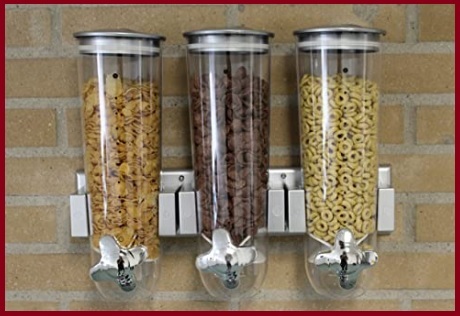 UPKOCH Distributore Dispenser Cereali Dispenser per Pasta Caramelle Dolci Frutta Secca Singolo 