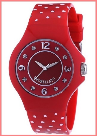 Orologio morellato da donna rosso e a pois