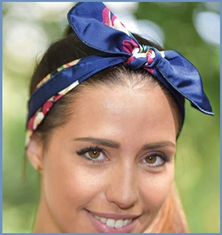 Elastico Donna Blu Capelli