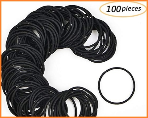 Elastici Capelli Morbidi Neri