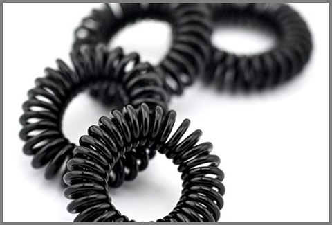 Elastico dal colore nero spirale | Grandi Sconti | Elastici per capelli