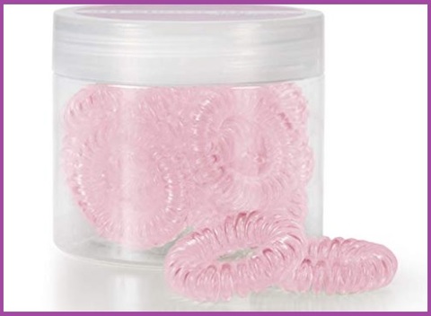 Elastici Capelli Rosa Spirale