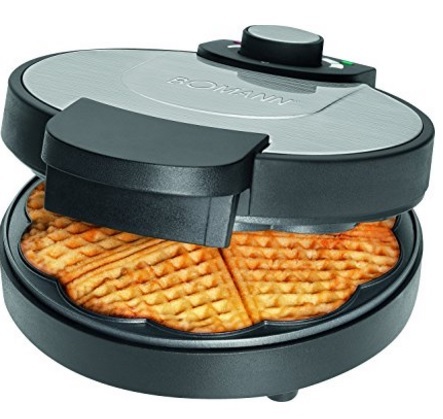Waffle In Acciaio Inox Con Piastre Antiaderenti