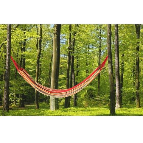 Amaca giardino in tessuto per momenti di relax completa