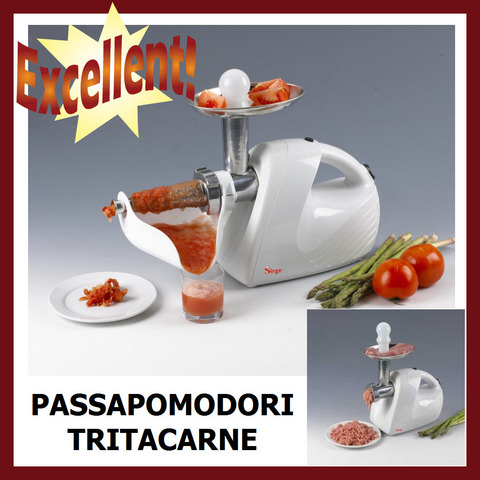 Passa Pomodori Tritacarne Accessori Metallo Da 700 Watt