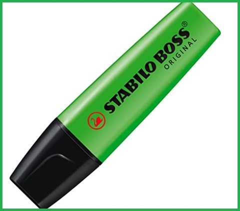 Evidenziatore stabilo verde pastello