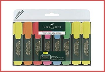 Evidenziatori faber castell multicolore