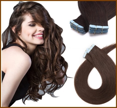 Extension adesive capelli veri 60cm