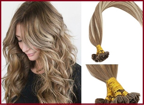 Extension capelli biondo platino