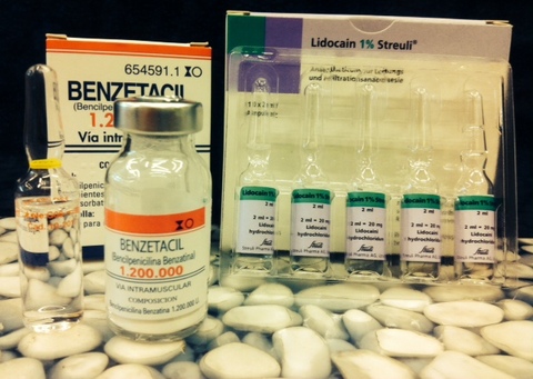 Pendysin sostituzone ( benzetacil + lidocain 1% 2 ml )