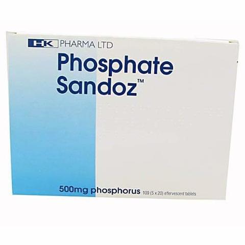 Phosphate sandoz 500 mg 100 cpr