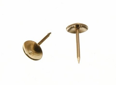 Bullette Per Tappezzeria Mobili 9 X 16 Mm, Placcate Ottone