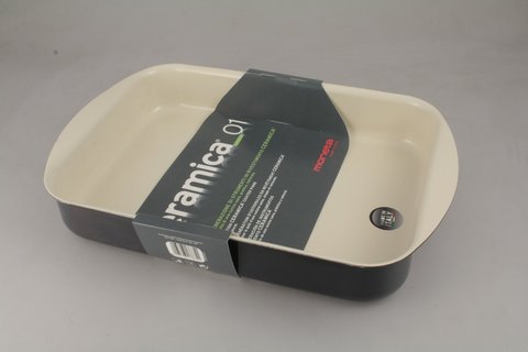 Teglia lasagnera cm.31x23 ceramica moneta