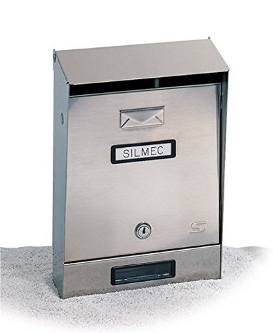 Silmec cassetta lettere esterno acciaio inox 22x7,5-11 h 32.