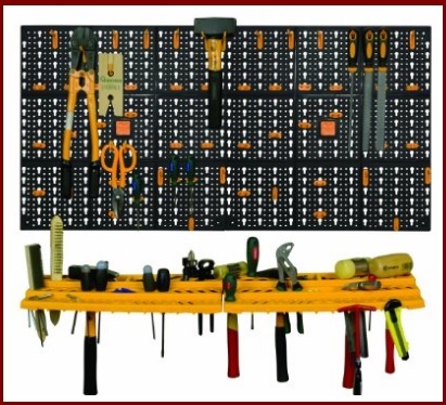 Pannello Portautensili Da Ferramenta Con Tanti Ganci