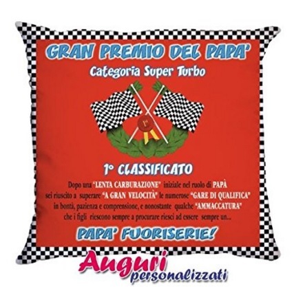 Cuscino gran premio per la festa del papà