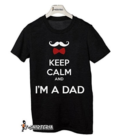T shirt in cotone per la festa del papà keep calm