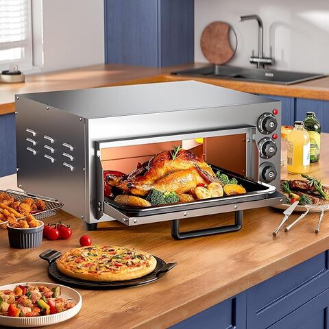 Forno pizza elettrico con pietra refrattaria