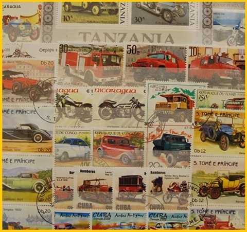 Francobolli automobili collection