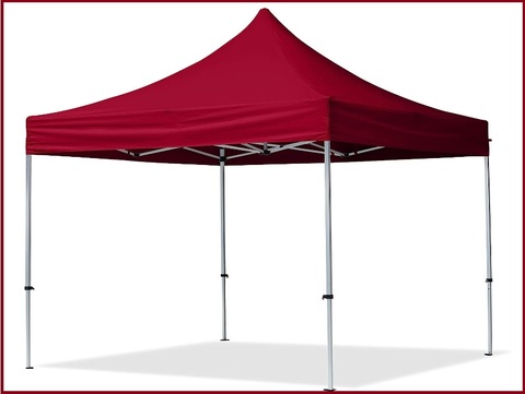 Gazebo in alluminio pieghevole e rosso