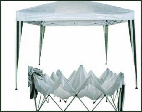 Gazebo 4x4 pieghevole a fisarmonica