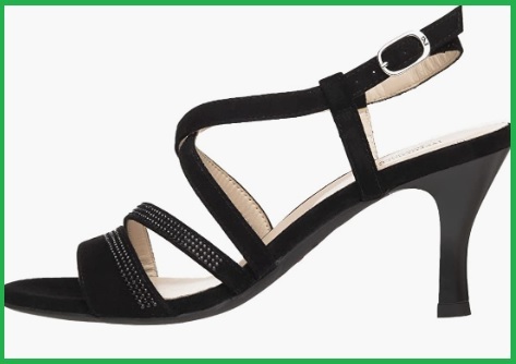 Sandalo Elegante Scamosciato Nero Con Fiocco Nero Giardini